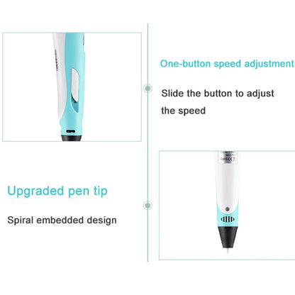 3D Printing Pen With LCD Screen Compatible PLA Filament Drawing Pen Safe Paiting for Children DIY Boys Girls Birthday Gifts
