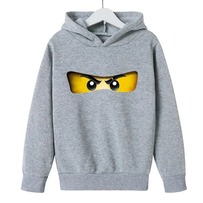 Fashionable Children's Hoodies Cartoon Ninja Hoodies for Boys and Girls Warm and Casual Children's Clothing for Autumn AndWinter