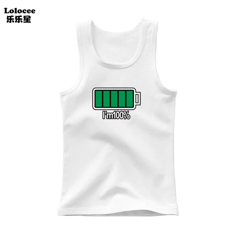 Boys Sleeveless Vest Kids Letter Print Summer 2025 Casual Tank Top Teenagers Singlet Children Camisoles Clothing