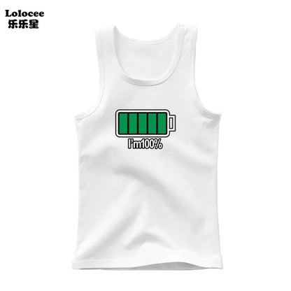 Boys Sleeveless Vest Kids Letter Print Summer 2025 Casual Tank Top Teenagers Singlet Children Camisoles Clothing