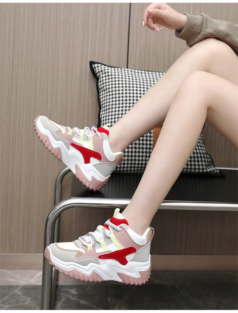 Sneakers for Women 2023 Autumn Slip on Breathable Mesh Casual Shoes Woman  Heels   Loafers