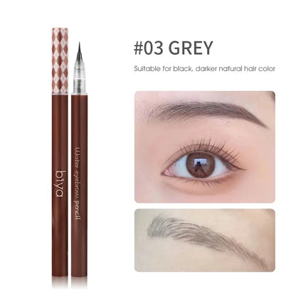 1PCS Ultra-fine Head Smooth Eyebrow Pencil Outline Shadow Lying Silkworm Eyeliner Waterproof Non-smudge Lasting Liquid Brow Pen