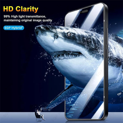 4-1Pcs 9H Clear Crystal Protective Glass Case For iPhone17 iPhone 17 Pro Max ProMax Air HD Cover On i Phone Air 17Pro 17ProMax