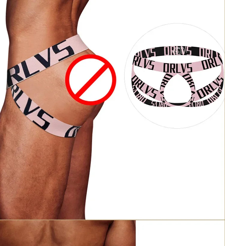 Men's panties thong letter belt double thong sports empty men's T-pants DZ13