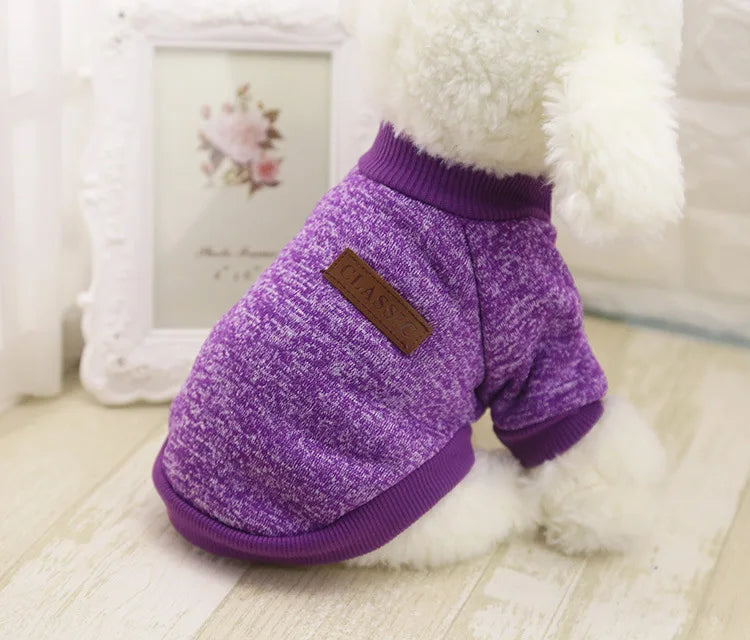 Dog Clothes For Small Dogs Soft Pet Dog Sweater Clothing For Dog Winter Chihuahua Clothes Classic Pet Outfit Ropa Perro 20-22S1