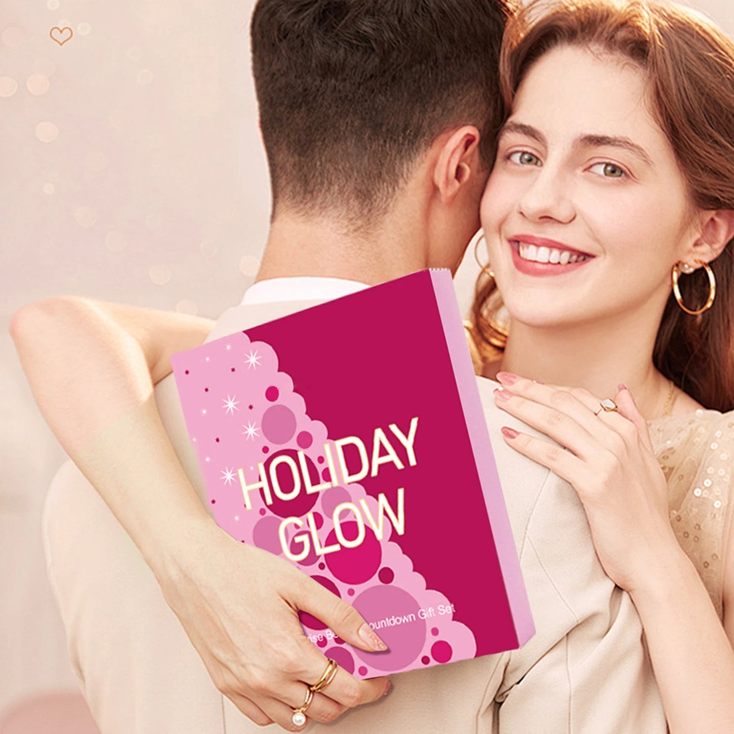 24-Days Makeup Box Countdown Calendar Eye Shadow Lipstick & Make-up Brush Beauty Advent Calendars For Women/Girls Surprise Gifts