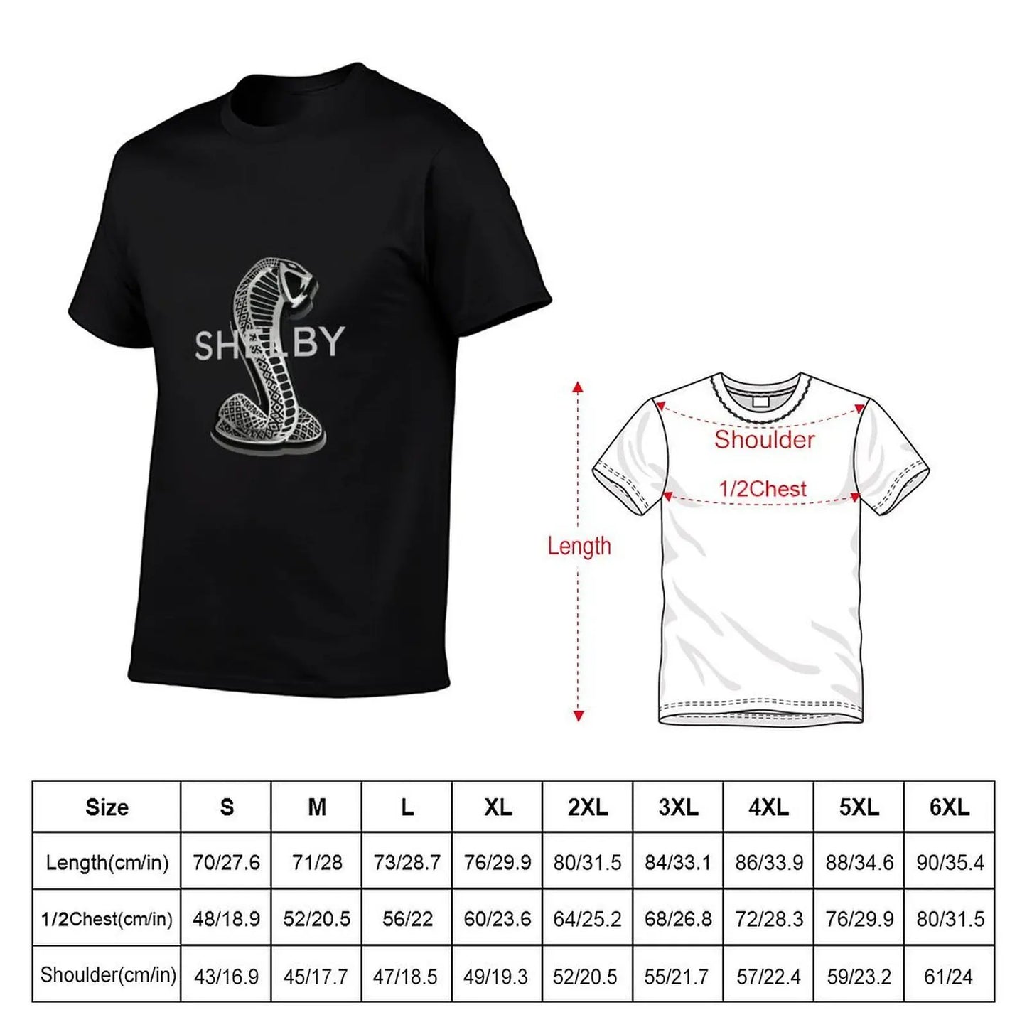 SHELBY COBRA LOGO T-SHIRTS MUG SHELBY GT 500 350 T-Shirt t shirt man casual t shirt man plain T-Shirt