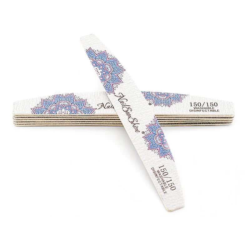 3/5pcs Lot New Nail File Flower Printed Nail Buffer Colorful Lime A Ongle 80/100/150/180/240 Professional Manicure Tools Uñas