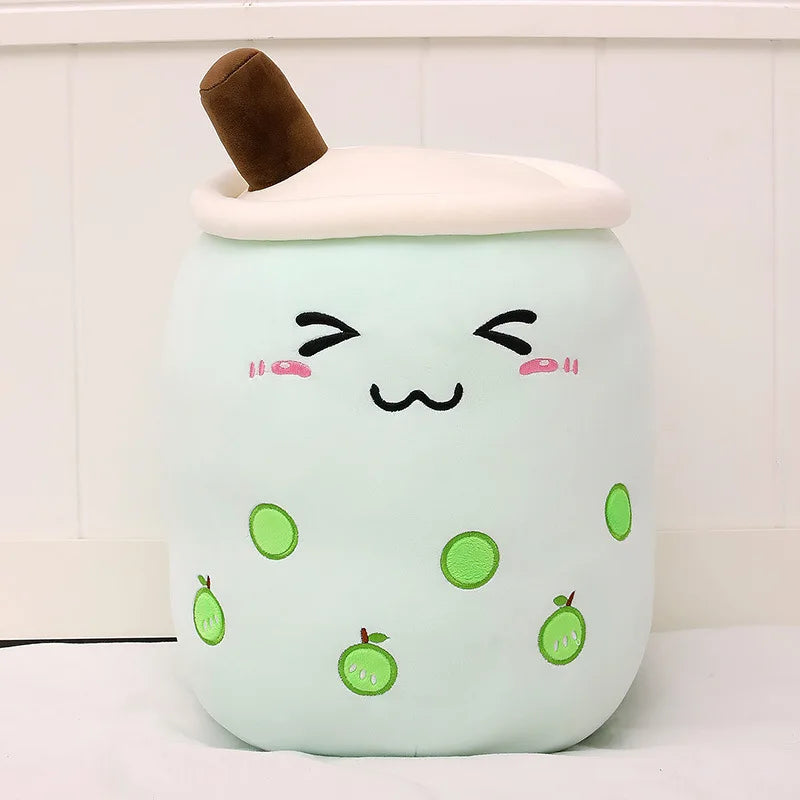 24/70CM Real-life Bubble Tea Plush Toy Boba Milk Tea Plushie Toy Soft Stuffed Hug Pillow Balls Bubo Tea Cup Cushion Gift Girl