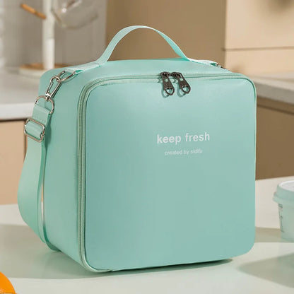 One-shoulder Bento Bag Student Lunch Box Bag Lunch Bag Office Worker Carrying Lunch Bag Thermal Insulation Bag