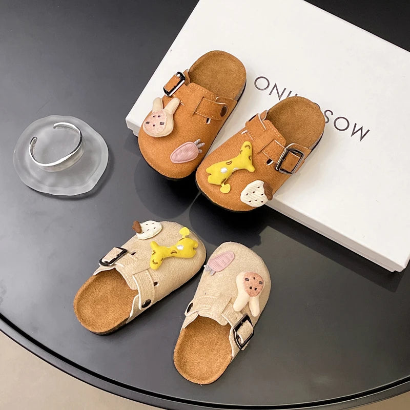 Kid's House Slippers 2025 New Cute Animal  Boy Child Slipper Non-slip Versatile Toddlers Girls Causal Flat Shoes Fashion Cartoon