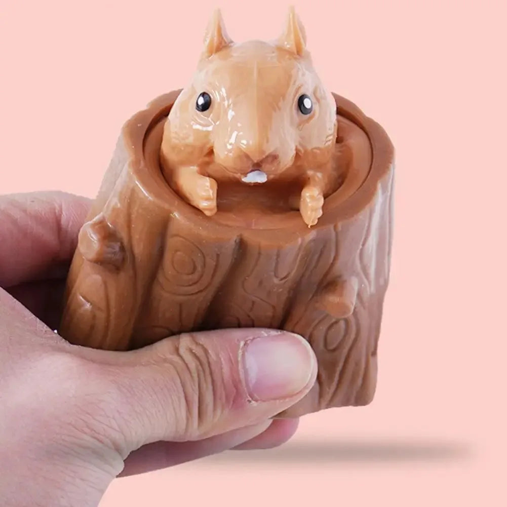Pop Up Funny Mouse And Cheese Block Squeeze Anti Stress Toy Hide And Seek Figures Stress Relief Fidget Toys For Kids Adult
