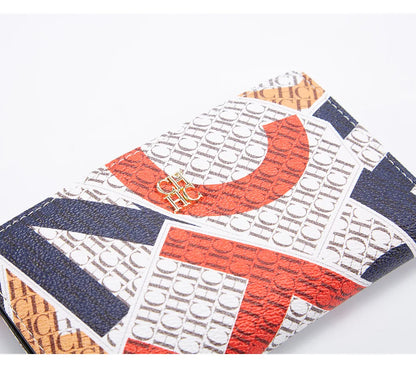 Carolina Herrera NEW Women's Cartoon Long Wallet, Classic PVC Fashion Simple Lightweight All-Match Purse
