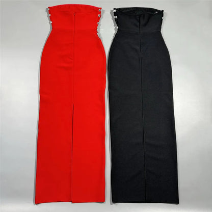 Women New Arrival Sexy Strapless Beading Bandage Dress Bodycon Clothes Club Party Evening Elegant Dresses
