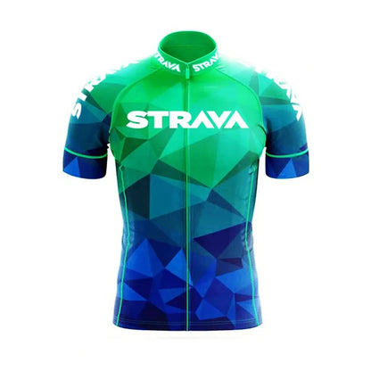 Strava Men's Cycling Outfit Bicycle Shorts Road Bike Sports Set Mountain Cycle Jersey Breathable Summer Clothing Pro Uniform