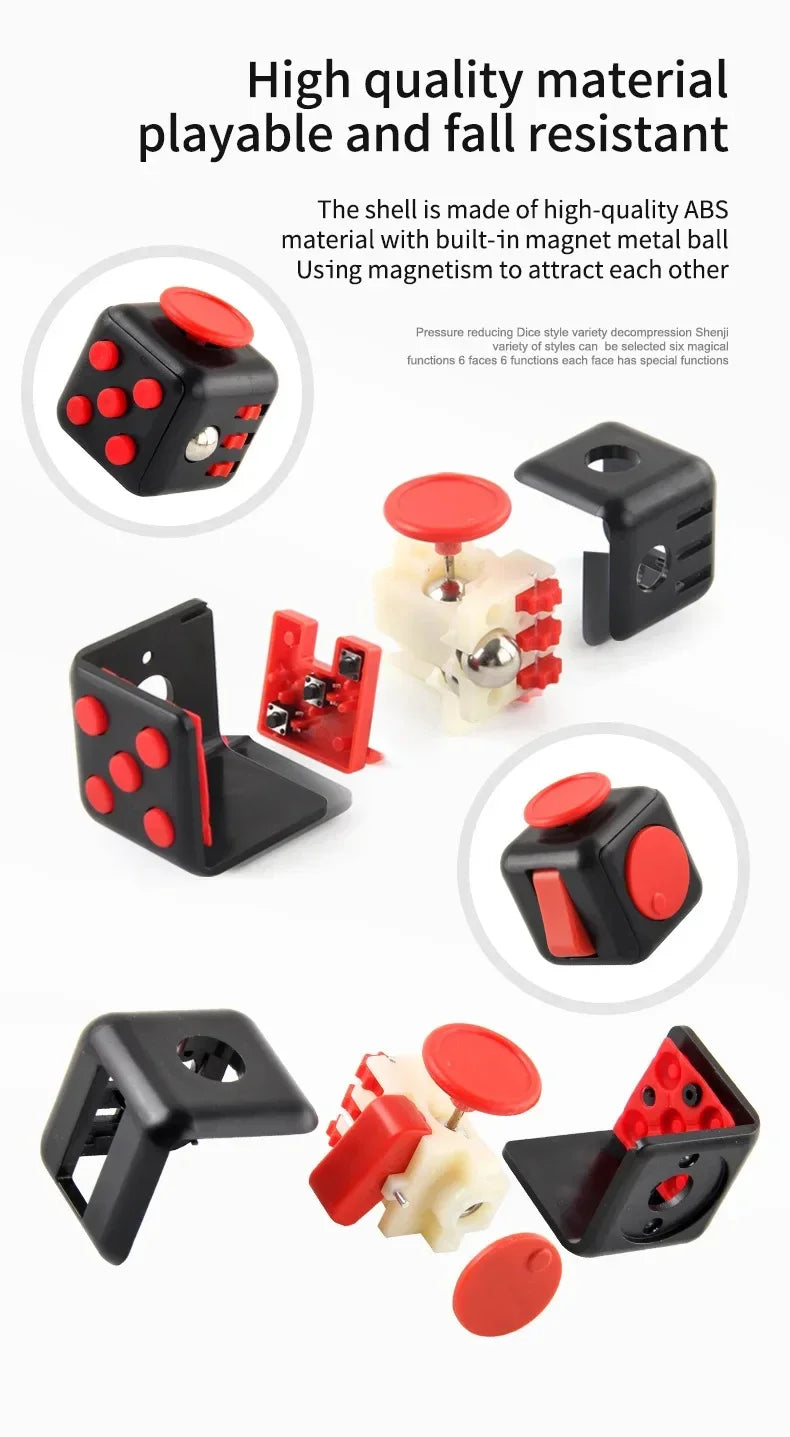 Antistress Fidget Compression Sensory New Novelty Magic Dice Toys for Children Adults Stress Relief Fidget Decompression toy