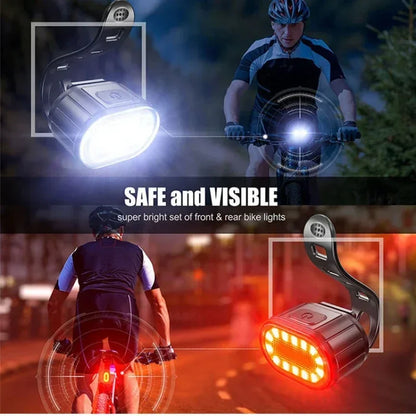 Cycling Bicycle Front Rear Light /Set Bike Defense Flashlight Stick MTB Waterproof Taillight LED Lantern Bicycle Accessories