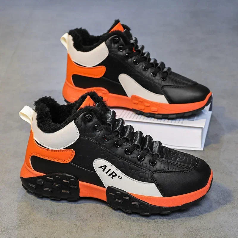 Men Platform Warm Cotton Shoes Male Thick Sneakers Winter Vulcanized Shoes Men Fashion Casual Running Shoe High Top Snow Boots