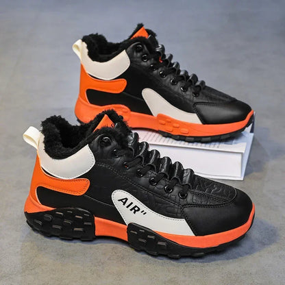 Men Platform Warm Cotton Shoes Male Thick Sneakers Winter Vulcanized Shoes Men Fashion Casual Running Shoe High Top Snow Boots
