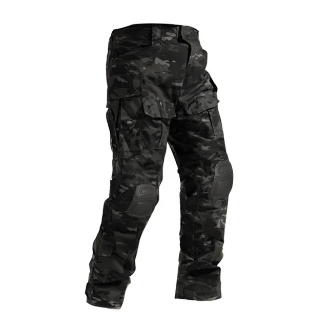 Men Tactical Suits Outdoor Paintball Clothing Uniform Shooting Combat Camouflage Shirts Cargo Knee Pads Pants