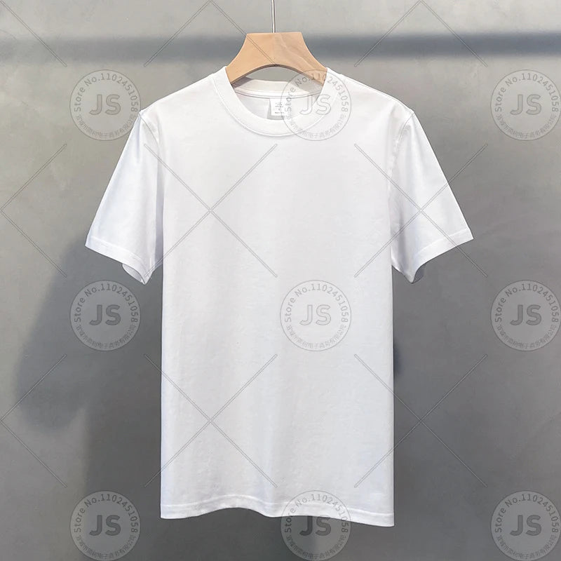 TESM Men Yellow Cotton T-Shirt Men Women Summer Streetwear Fashion Short Sleeve Couple Parent-Child Casual  Cotton Tee