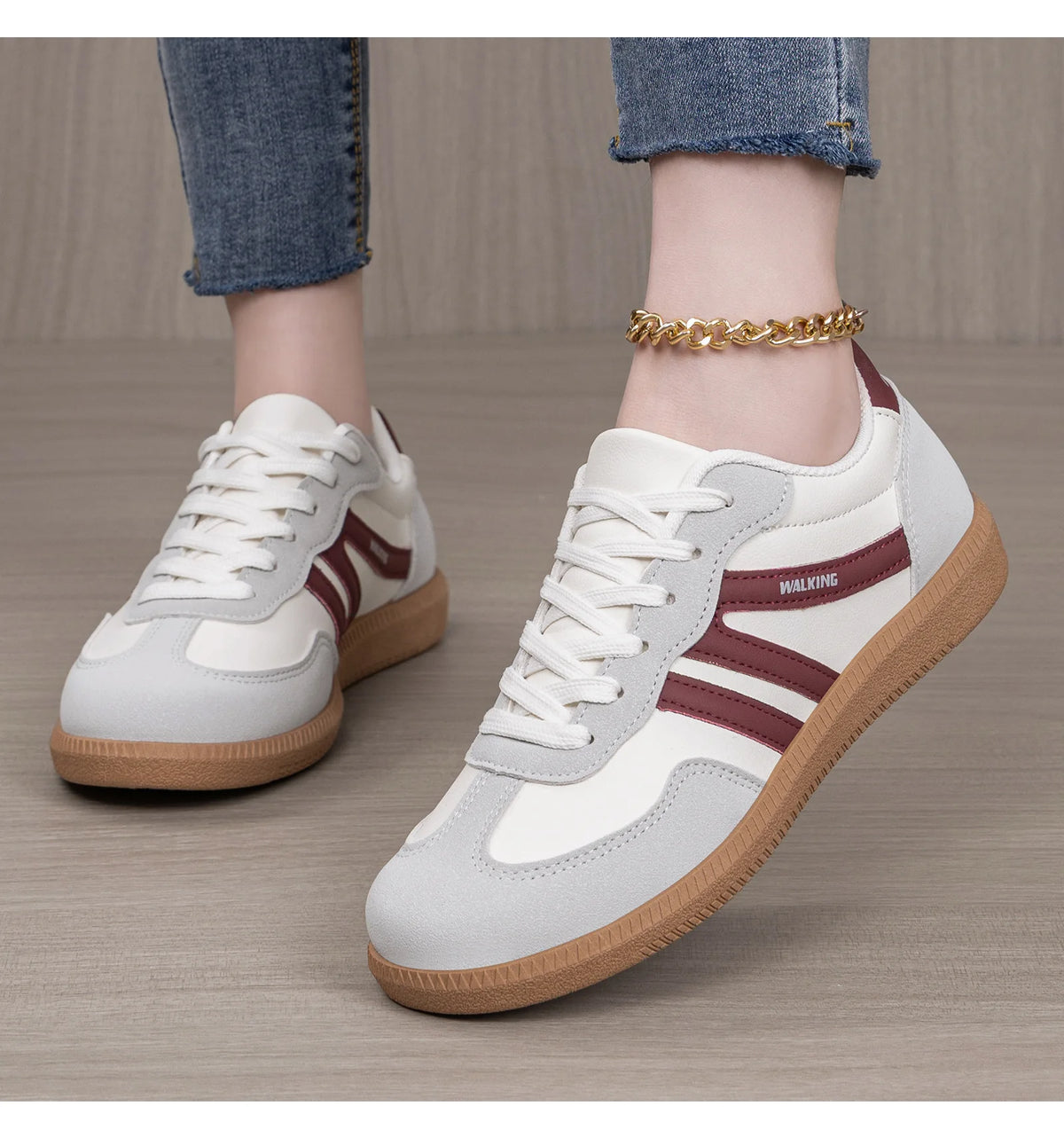 Women Shoes 2026 Spring New Fashion Casual Shoes Women Outdoor Walking Shoes Sneakers Lace-Up Women Comfortable zapatos de mujer