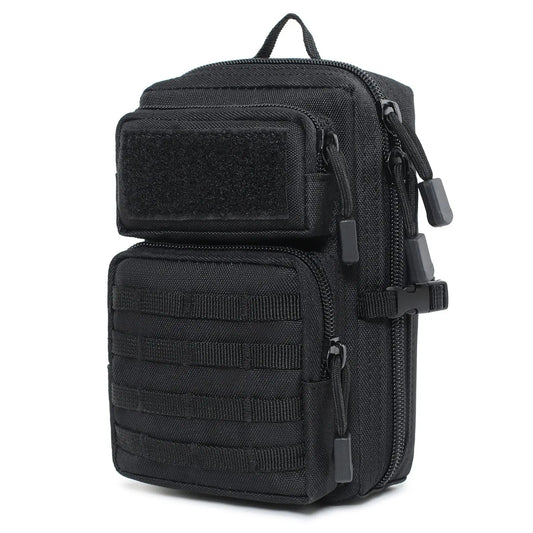Tactical Molle Utility Pouch, Phone Tool Waist Bag Medical EDC IFAK Pack Mini Design of 3-Day Backpack for Hiking Fishing