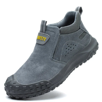 Men Safety Boots Welder Safety Shoes Anti-Smash Indestructible Safety Shoes Men Work Boots Steel Toe Security Boots Footwear