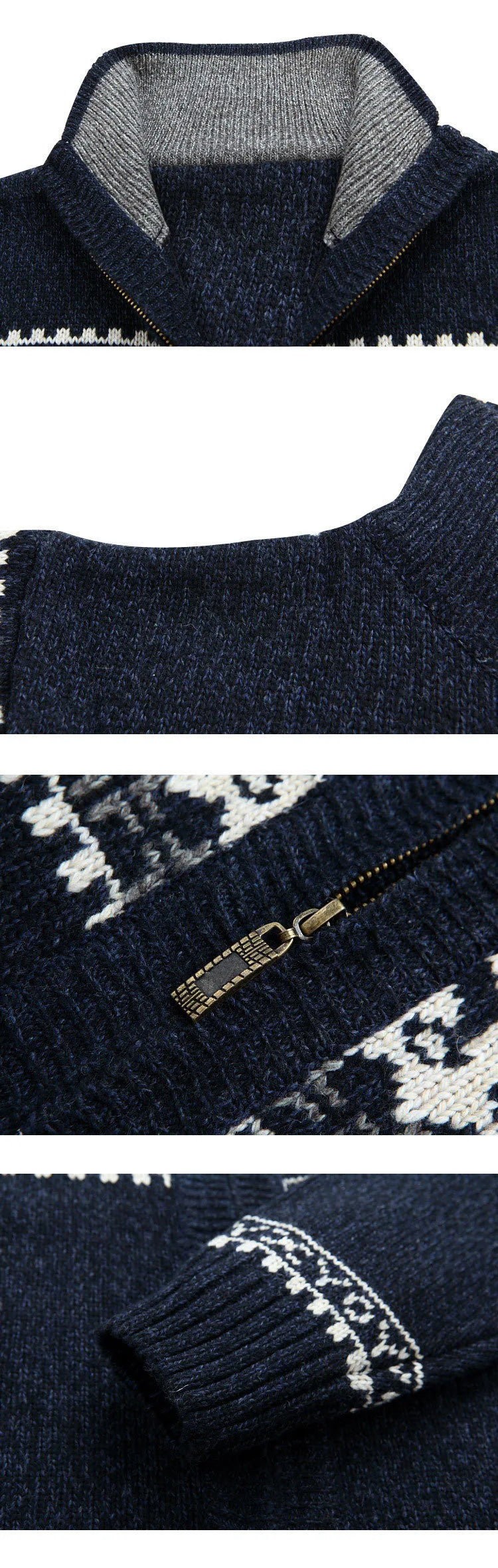 2026 Men's Warm Knitted Jackets Thick Long Sleeve Warm Sweater Coat Printted Casual Cardigan Male Jackets Cardigan Plus Size 5XL