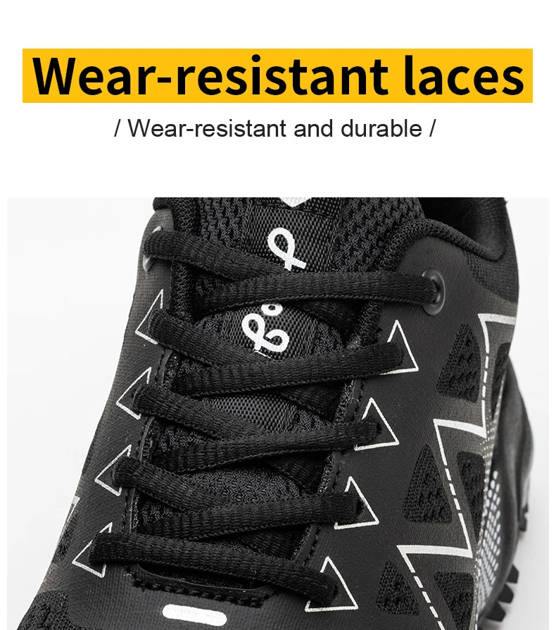 ZLMY Fashion Safety Shoes Men Steel Toe Sneaker Puncture Proof Work Boots Anti-smash Man Safety Boots Male Industrial Work Shoes