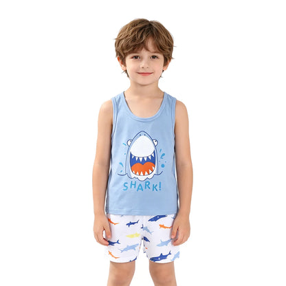 Fashion Kids Clothes Boys Girls Sets Top Shorts 2PCS 100% Cotton Soft Summer Children Baby Cloths T-shirt Shorts Toddler Suit