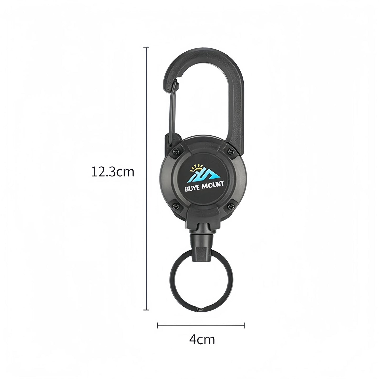 Portable Retractable Keychain with Steel Wire Rope,Outdoor Tactical Anti-Loss Buckle for Camping Gear & EDC Accessories