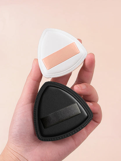 2PCS Super Soft Marshmallow Powder Puffs for Wet and Dry Use for Daily Makeup Touch-ups, Black and White Sponge Powder Puffs