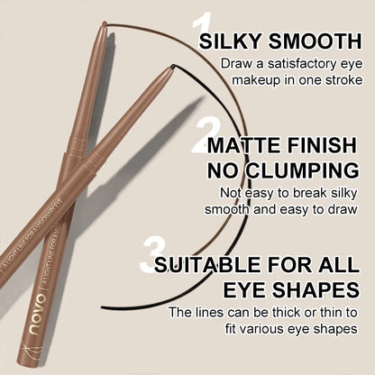 Waterproof Eyeliner Gel Pencil, Long Lasting and Smudge-Proof, Easy Twist Application For Bold, Create Perfect Eye Makeup