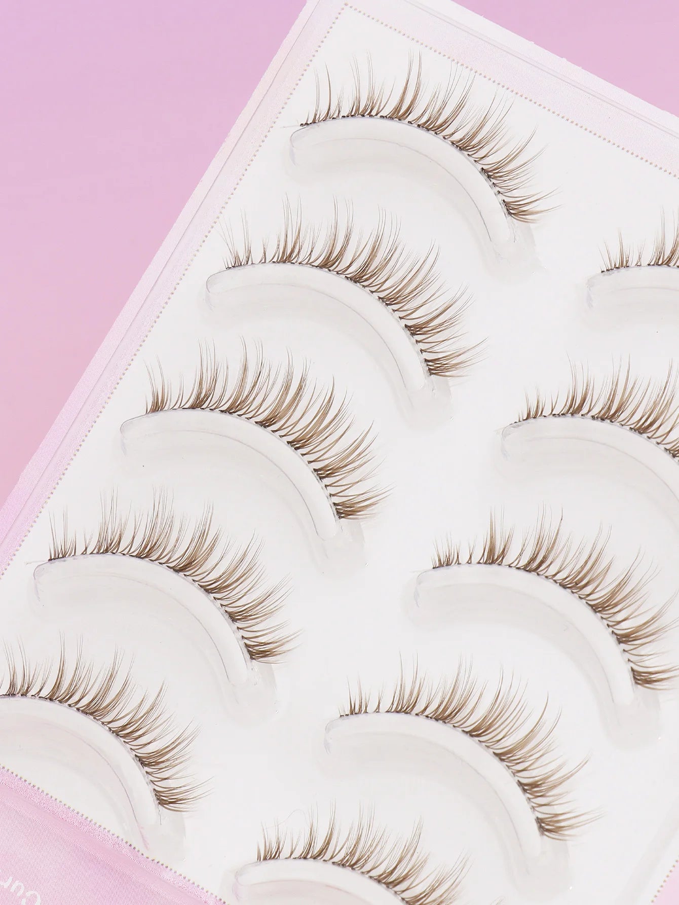 C curl 5Pairs brown style Eyelash Extension Winged Individual Lashes Natural Segmented Eyelash Bundles Makeup Tools