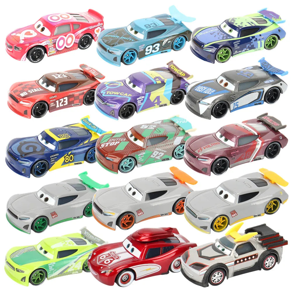 Cars Pixar Cars Lightning McQueen rhapsody matador bulldozer truck Mater harvester 1:55 Diecast Metal Car Model Toy