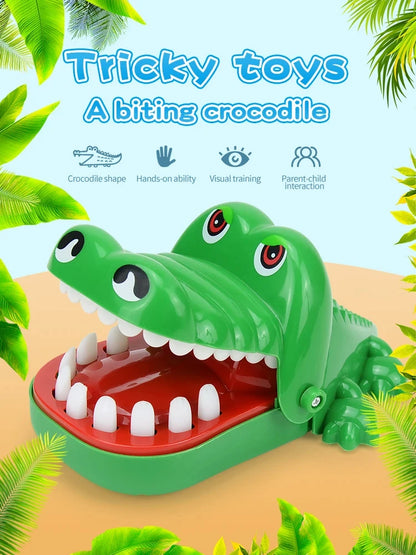 Bite hand crocodile children's toy stress relief toy Bite hand toy parent-child interactive party prank toy