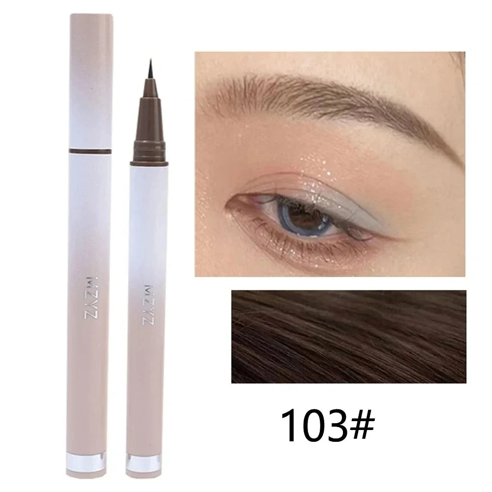 1PCS Ultra-fine Head Smooth Eyebrow Pencil Outline Shadow Lying Silkworm Eyeliner Waterproof Non-smudge Lasting Liquid Brow Pen