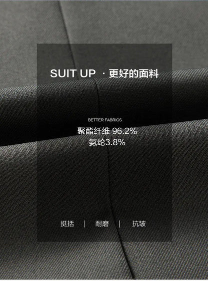 Blazer's New Men's Fashion Outdoor Travel Solid Color, Youthful Wedding, Hosting, Campus Slimming, Casual Korean Version Blazer