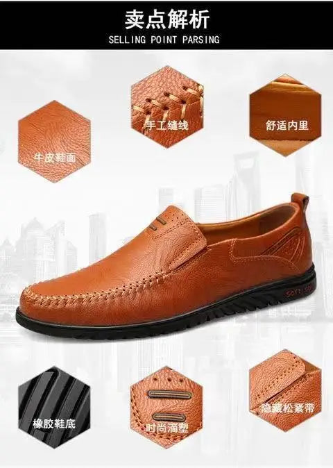 Man Summer Sneakers High Quality Handmade Leather Luxury Men's Shoe Casual Outdoor Flat Bottom Driving Shoes Zapatos De Hombre