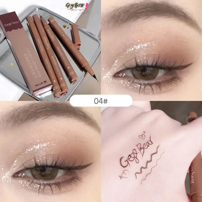 GEGE BEAR Precision Tip Fast Driving Quick Draw Liquid Eyeliner Pen Daily Use Waterproof Smudge Proof Long Last Eyeliner Pencil