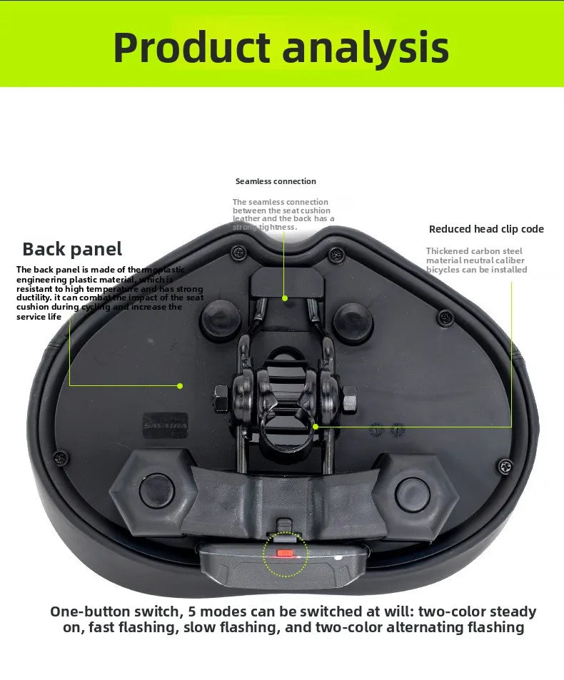 Noseless Bike Seat Cushion for Men Women Extra Padding Comfort Wide Bicycle Seat Oversized Comfortable Saddle for Peloton Bikes