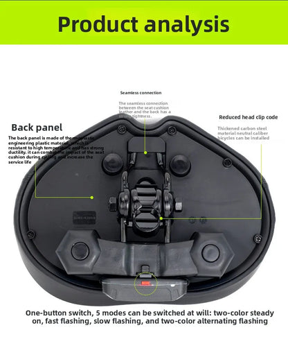 Noseless Bike Seat Cushion for Men Women Extra Padding Comfort Wide Bicycle Seat Oversized Comfortable Saddle for Peloton Bikes