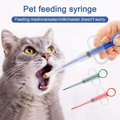 Pet Medication Dispenser, Pressing Feeding Stick for Cats and Dogs, Eating Pills, Pills, Medication Artifacts, Pet Sickness Care