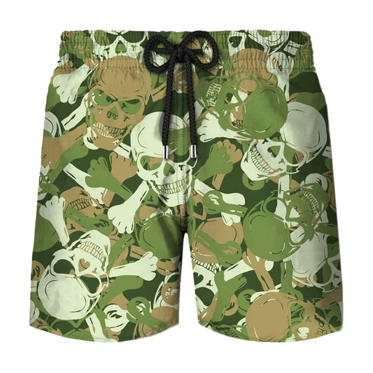 Fashion Camouflage Graphic Beach Shorts For Men Summer Casual Daily Wear 3D Printed Short Pants Loose Streetwear Board Shorts