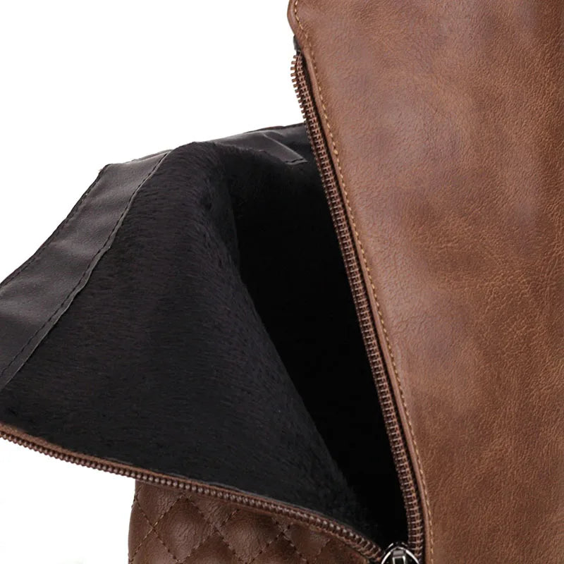 Winter Women Shoes Long Boots Sexy Woman Motorcycle Booties Custom Platform High Heels Knee High Boots Women Botas WSH5429