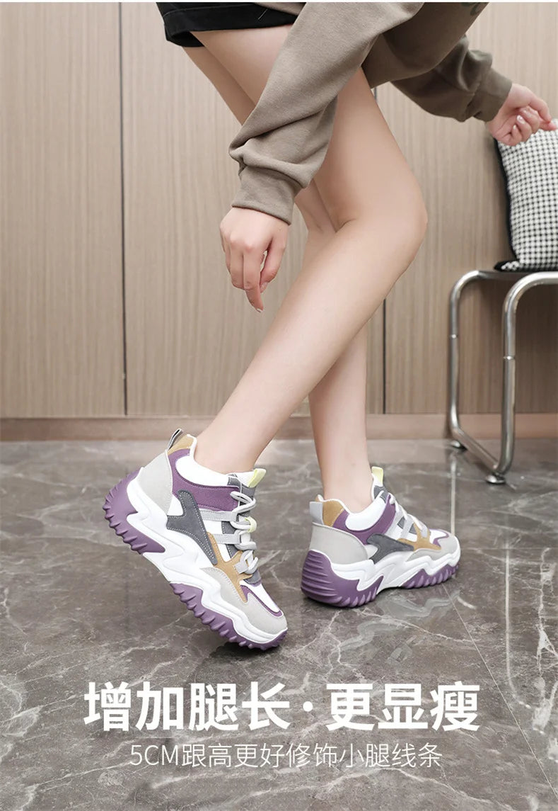 Sneakers for Women 2023 Autumn Slip on Breathable Mesh Casual Shoes Woman  Heels   Loafers