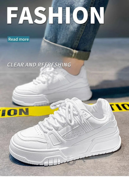 Men's Shoes New Breathable Fashion Sports Leisure Platform Shoes Antiodor Black Casual Shoes for Man Кроссовки Мужские