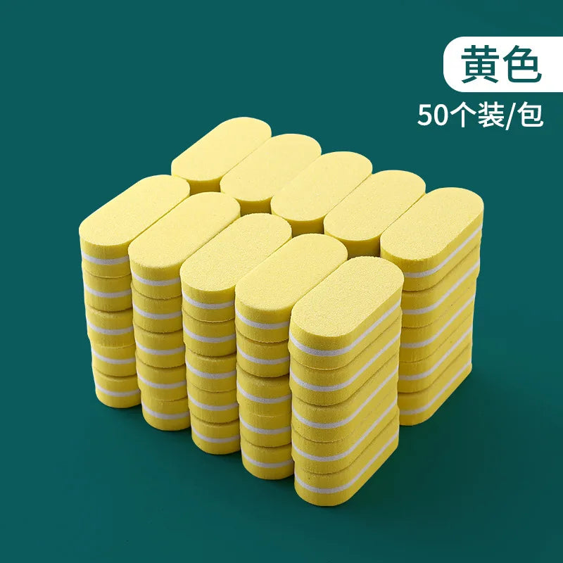 5pcs Mini Nails Sponge File Buffer Block Double Color Buffing Sanding File Pedicure Manicure Tool Gel Suplies Accessories Uñas