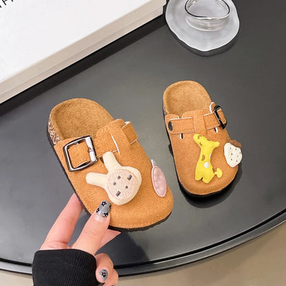 Kid's House Slippers 2025 New Cute Animal  Boy Child Slipper Non-slip Versatile Toddlers Girls Causal Flat Shoes Fashion Cartoon